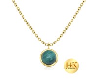 14K Gold Necklace 14KY-SPE-5614 (MOQ 10 pcs)